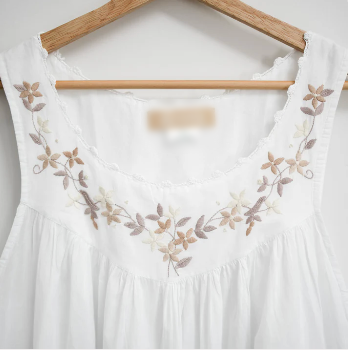 Handmade embroidered fair-trade garment